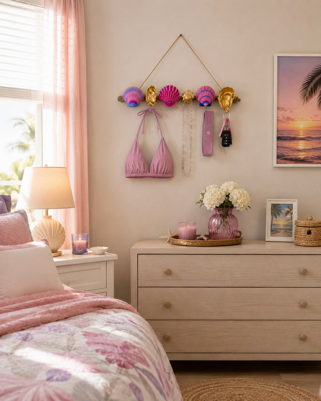 Seashell & Driftwood Bikini Rack
