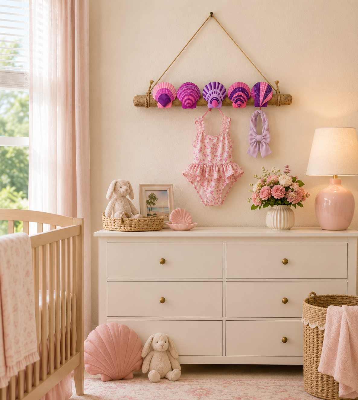 Seashell & Driftwood Bikini Rack
