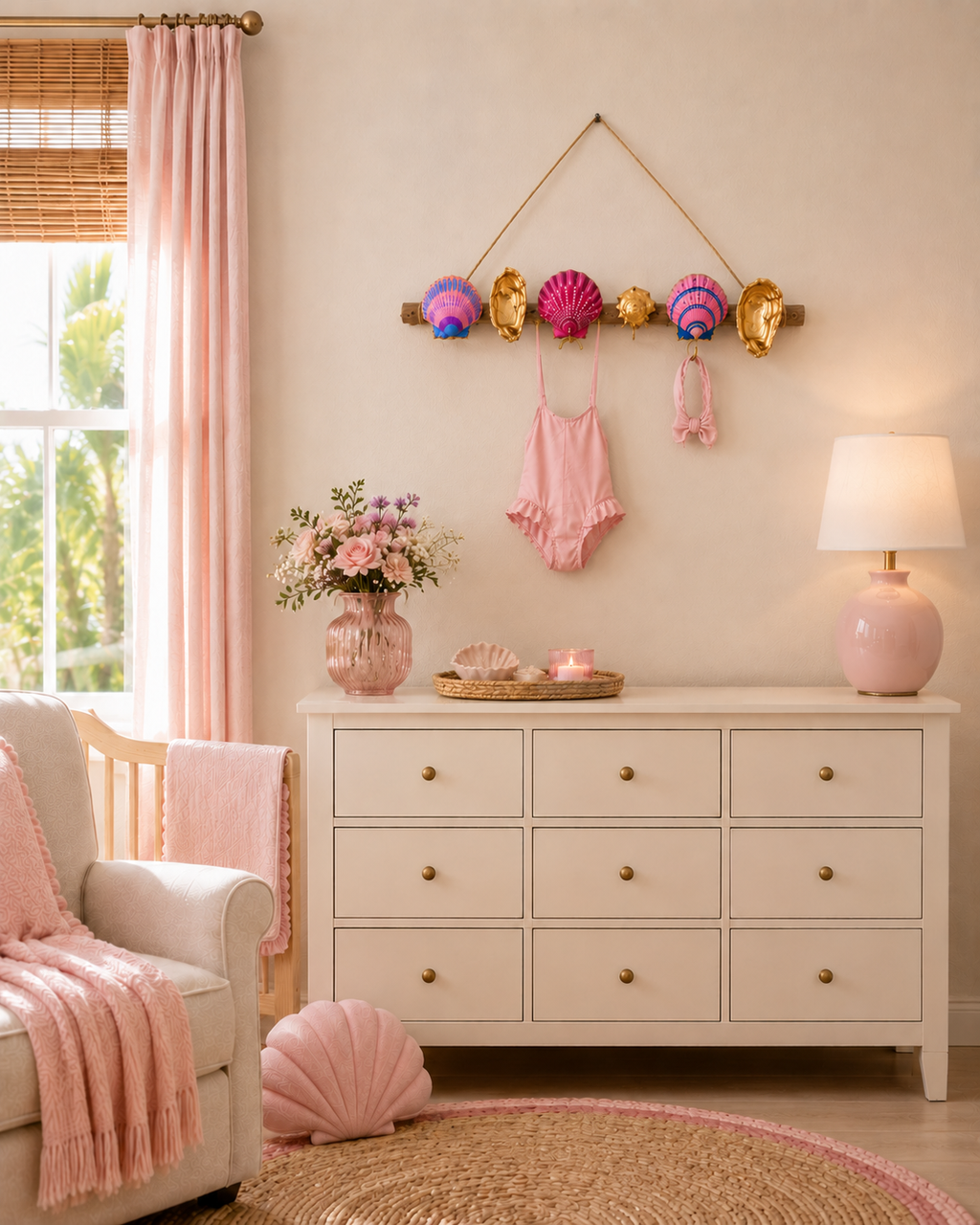 Seashell & Driftwood Bikini Rack