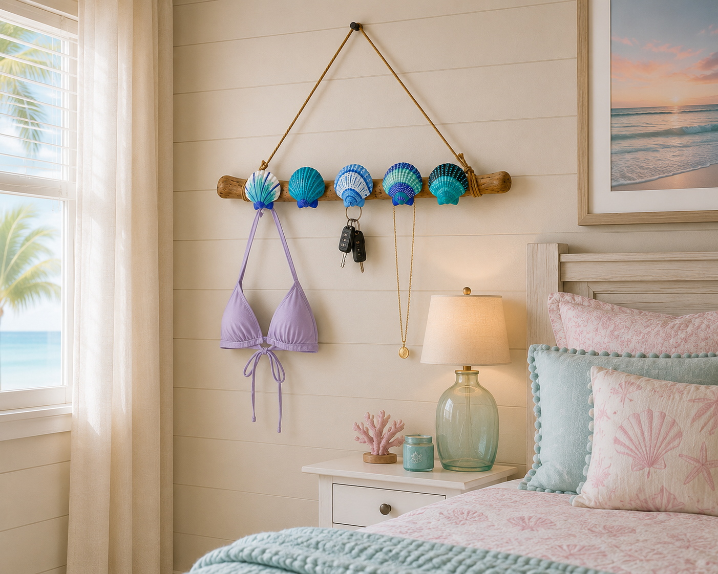 Seashell & Driftwood Bikini Rack