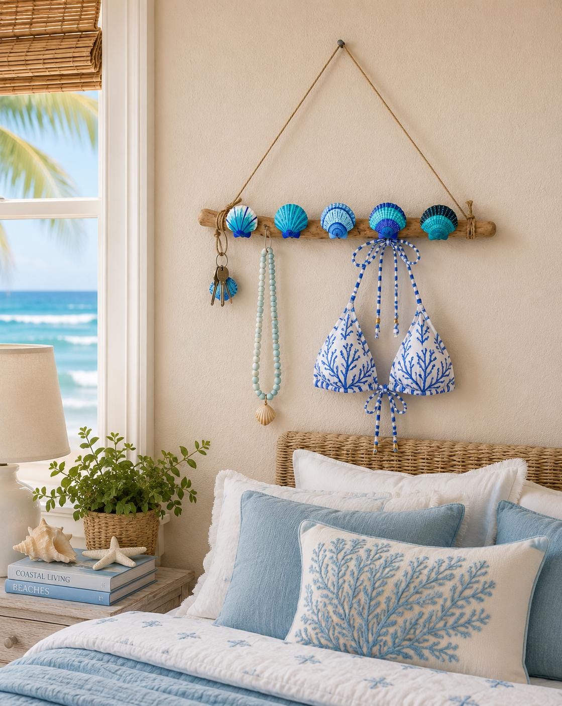 Seashell & Driftwood Bikini Rack